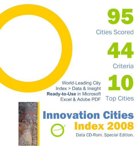 Innovation Cities Index 2008 Data set